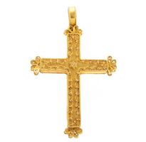 Maltese Yellow Gold Cross Pendant